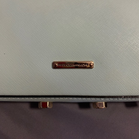 Rebecca Minkoff Avery Crossbody Purse Tranquil Blue - Picture 7 of 13